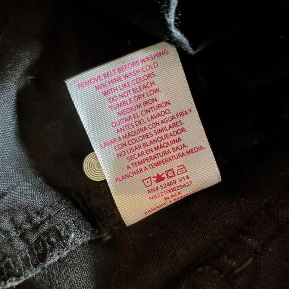 No Boundaries Raw Hem Cutoff Jean Shorts Distressed Black Size 15 Juniors - Picture 7 of 12